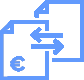 e-facturatie icon blauw